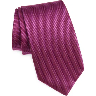 Duchamp Woven Silk Tie In Pink