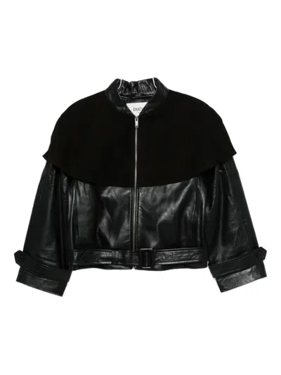 Ducie Cape Leather Jacket