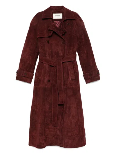 DUCIE CORRIN SUEDE TRENCH COAT