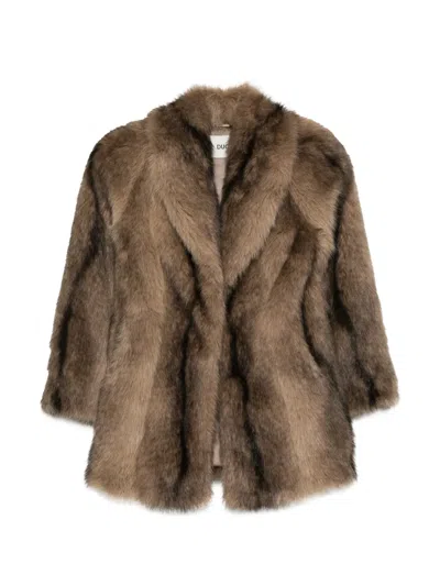 Ducie Emilia Faux-fur Jacket In Neutrals