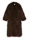 Ducie Faye Shearling Coat In Brown