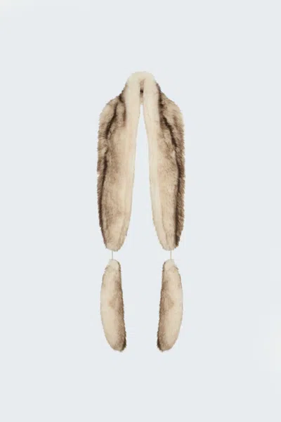 Ducie Leah Fur Scarf In Brown