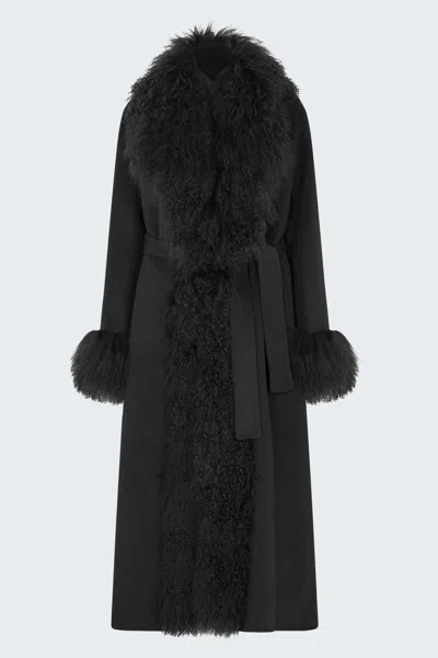 Lola Mongolian Jacket In Black from DUCIE