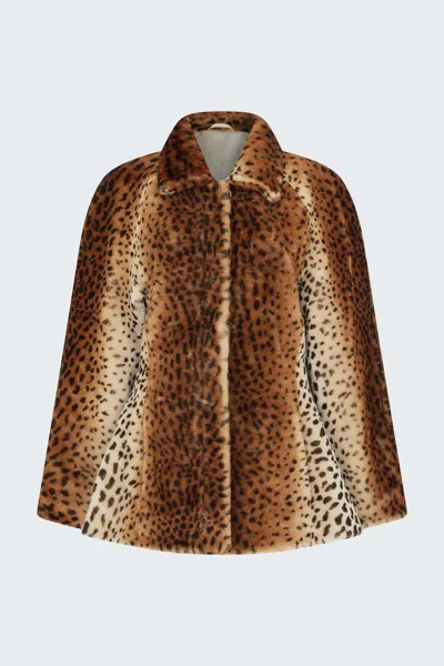 Maeve Shearling Jacket In Brown from DUCIE