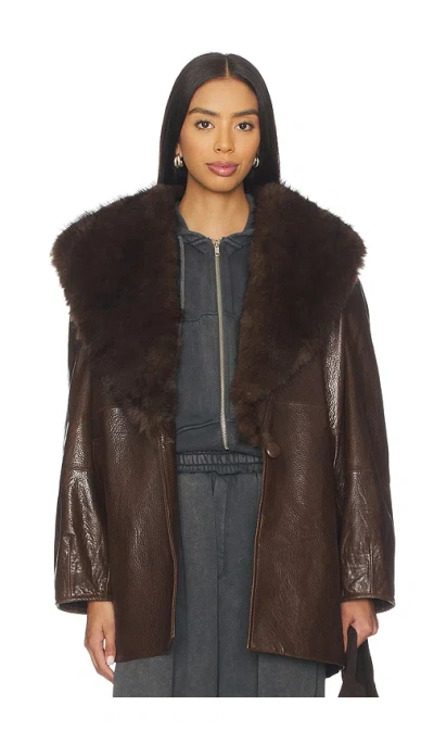 Ducie Nova Coat In Brown