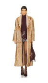 Ducie Priscilla Fur Coat In Camel