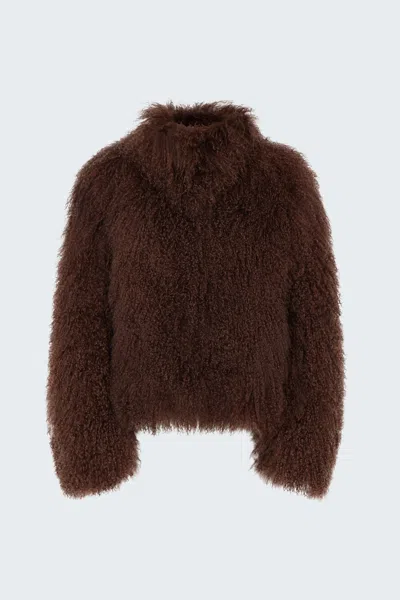 Ducie Rochelle Shearling Coat In Multi