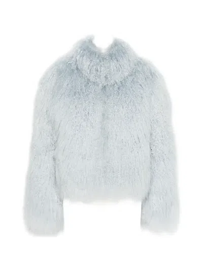 Ducie Rochelle Shearling Jacket In Blue
