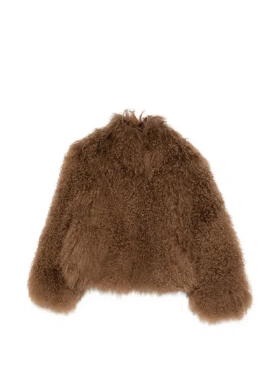 Ducie Rochelle Shearling Jacket In Brown