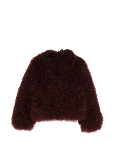 Ducie Rochelle Shearling Jacket In Purple