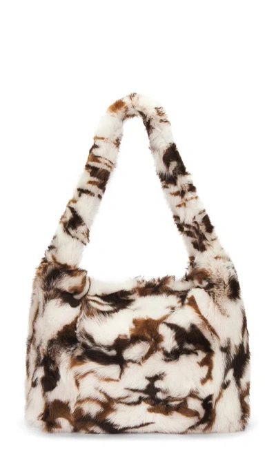 Ducie Semra Fur Bag In Cream,brown