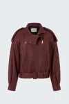 Ducie Serpa Grained Leather Jacket In Multi