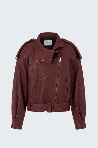 Ducie Serpa Grained Leather Jacket In Multi