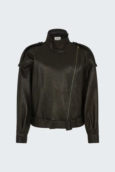 Ducie Serpa Grained Leather Jacket In Multi