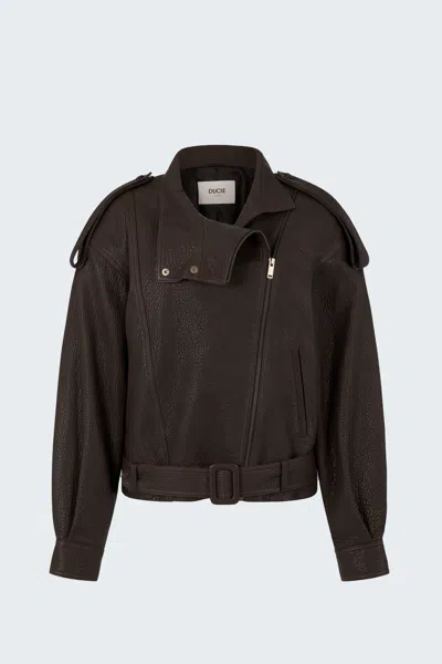 Ducie Serpa Grained Leather Jacket In Multi