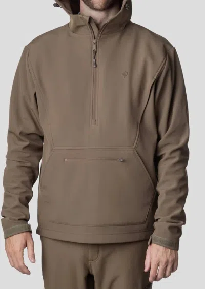 Duck Camp Contact Soft Shell Hoodie In Pin Oak In Brown