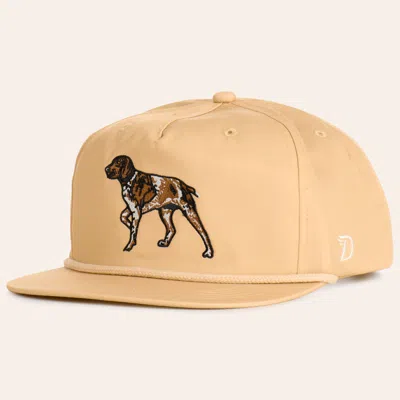 Duck Camp Croissant Pointer Embroidered Rope Flat Bill Cap In Neutral