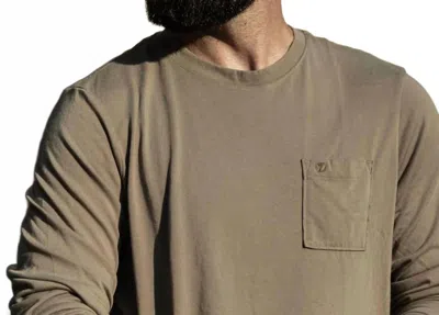 Duck Camp Essential Drirelease Crew Top In Sagebrush In Green