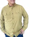 Duck Camp Field Shirt In Wheat In Green