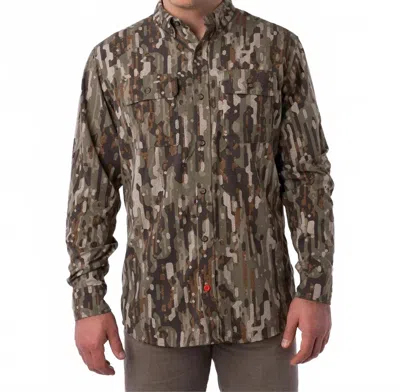 DUCK CAMP LIGHTWEIGHT LONG SLEEVE HUNTING SHIRT IN WOODLAND