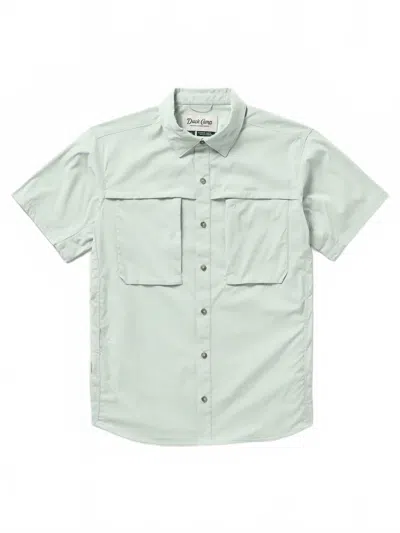 Duck Camp Men's Lightweight Fishing Shirt In Seafoam In Animal Print