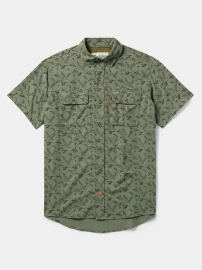 Duck Camp Men's Lightweight Hunting Shirt In Birds Of A Feather In Green