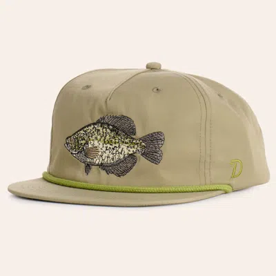Duck Camp Sagebrush Crappie Embroidered Rope Flat Bill Cap In Green