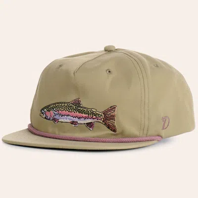 Duck Camp Sagebrush Rainbow Trout Embroidered Rope Flat Bill Cap In Multi