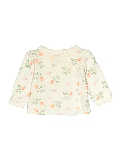 Pre-owned Duck Duck Goose Babies' 3/4 Sleeve T-shirt In White