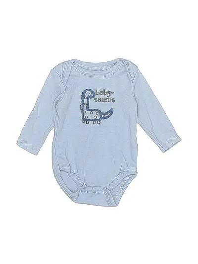 Pre-owned Duck Duck Goose Babies' Long Sleeve Onesie In Blue