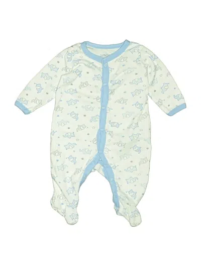 Pre-owned Duck Duck Goose Babies' Long Sleeve Onesie In Blue