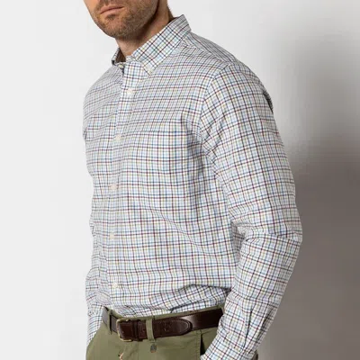 Duck Head Bennet Cotton Oxford Sport Shirt In Fig In Multi