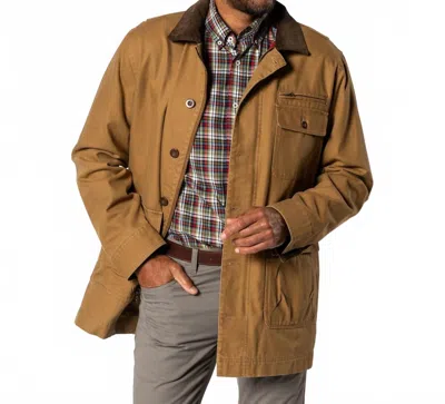 Duck Head Canvas Barn Coat In Dull Gold In Brown