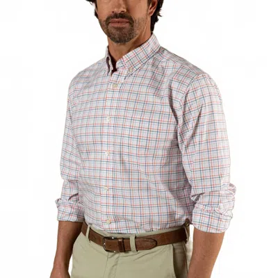 Duck Head Cotton Oxford Sport Shirt In Coral In Pink