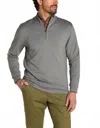 Duck Head Dunmore 1/4 Zip Long Sleeve Pullover In Magnet Grey Heather