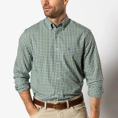 Duck Head Fallon Plaid Sport Shirt In Duck Green In Blue