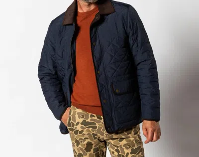 Duck Head Fremont Lodge Quilted Jacket In Navy In Blue
