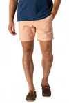 Duck Head Gold School Chino Short In Faded Peach In Pink