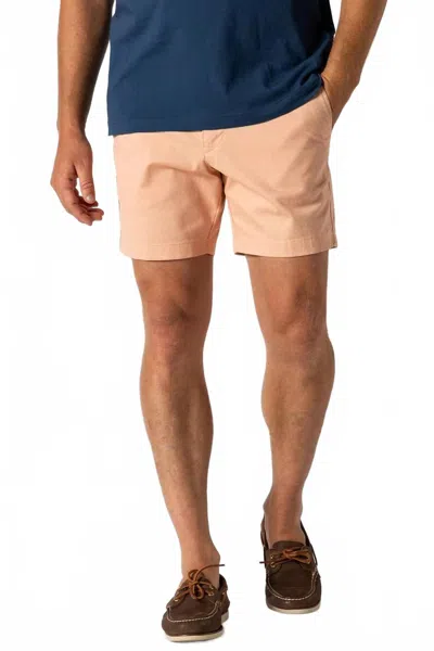 Duck Head Gold School Chino Short In Faded Peach
