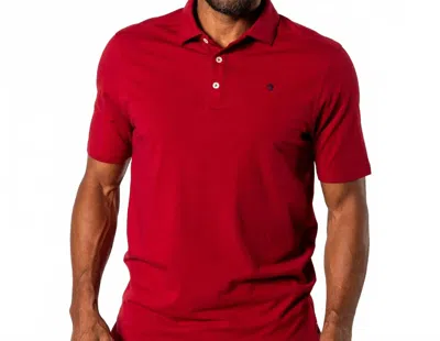 Duck Head Hanover Pima Cotton Polo In Rio Red