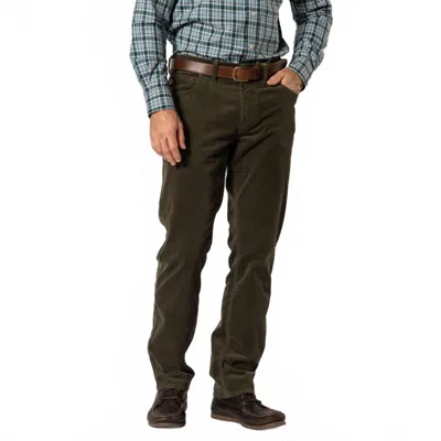 Duck Head Holston Corduroy Five-pocket Pant In Olive In Green