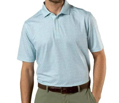 Duck Head Long Drive Performance Polo In Blue