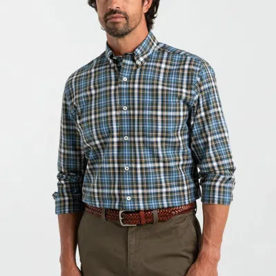 Duck Head Long Sleeve Hamlett Plaid Shirt In Dark Forest Green In Multi