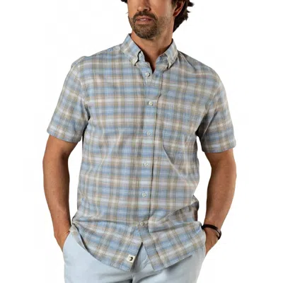 Duck Head Men's Cotton Slub Sport Shirt In Sandstone In Silver