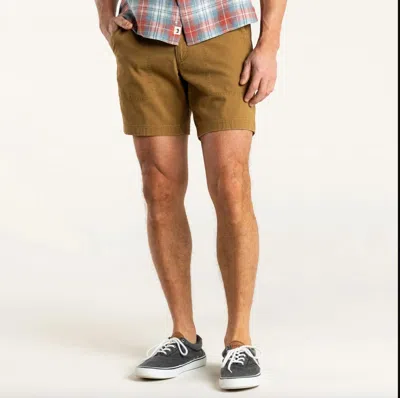 Duck Head Men's Field Canvas Camp Short In Dull Gold