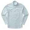 Duck Head Men's Knoll Plaid Performance Poplin Guide Shirt In Light Blue In Blue