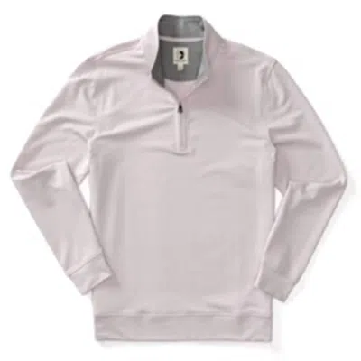 Duck Head Men's Long Sleeve Dunmore 1/4 Pullover In Faded Peri In Multi
