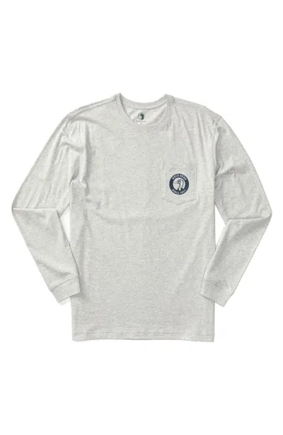 Duck Head Men's Nostalgia Long Sleeve T-shirt In Varsity Grey In Gray