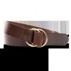 Duck Head Men's O-ring Leather Belt In Brown In Brown