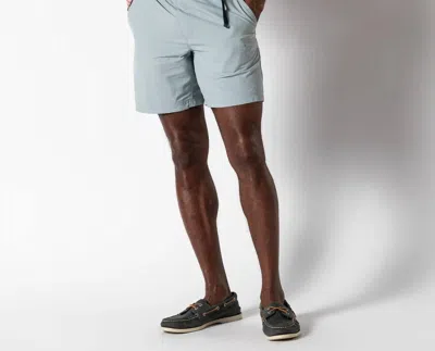 Duck Head Men's On The Fly Short In Quarry Gray In Blue